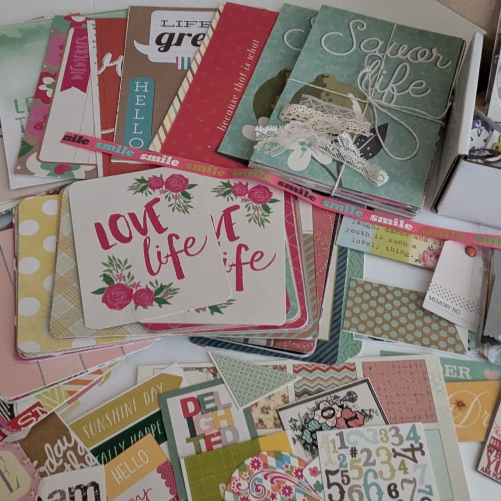Project Life Card Kit - 80 4x6 and 68 3x4 Cards & Embellishments